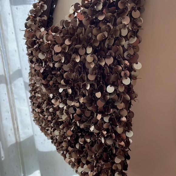 Shimmering lined vintage sequin bag — sparkly, not scratchy! - Picture 4 of 15